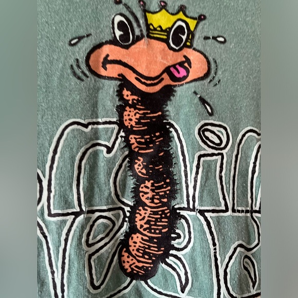Brain Dead Worm/Caterpillar Joseph Carey Merrick Brain Dead Tee Collab - Picture 3 of 12